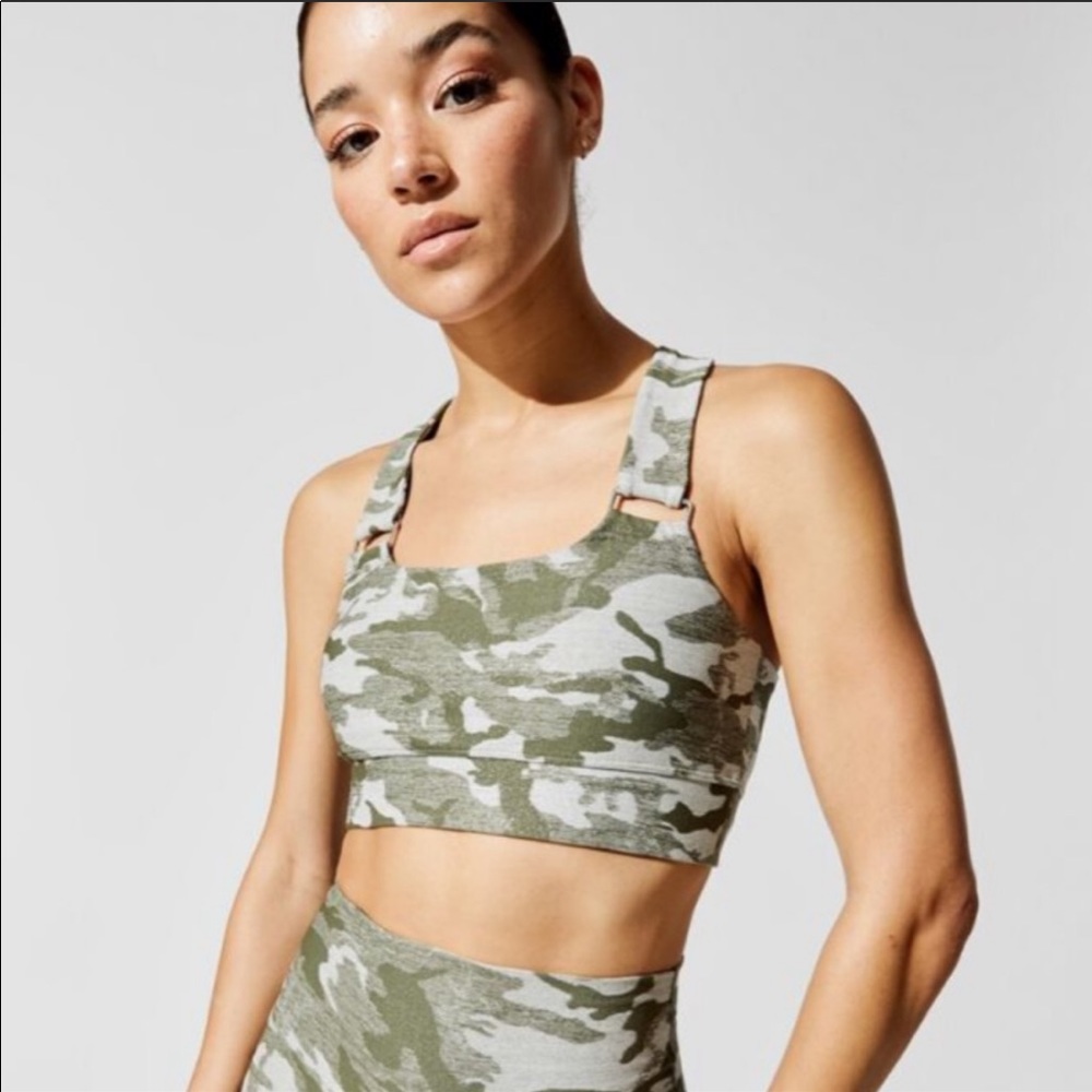 Carbon38 camo shine bra